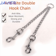 JAVIER Dog Coupler Rope, Stainless Steel Wear Resistant 2 Way Dog Leash, Heavy Duty Multifunctional 