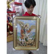 Spiritual Picture Frame Fabric Material 56x74cm - Picture of Jesus, Picture of Mary