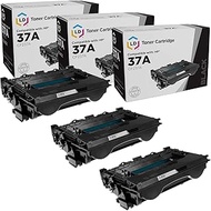 LD Compatible Toner Cartridge Replacement for HP 37A CF237A (Black, 3-Pack)