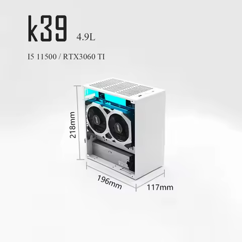 PC Case HTPC Safe Cabinet ITX MINI Frame SPCC For Graphics Card RTX 2070 1660 3060TI I3 I5 11500 Com