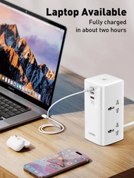Original LDNIO SC4383 Tower Extension Power Socket / 4 AC Universal Socket + USB-C USB / 200cm Ext