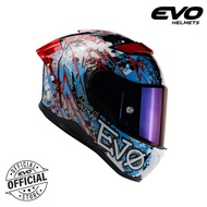 EVO XT-300 Revolt Dual Visor Full Face Helmet Motorcycle with Free Clear Lens