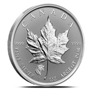 2017 Canadian Maple Leaf Cougar Privy 1 oz .9999 Silver Coin.
