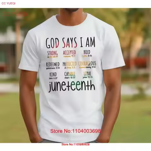 Juneteenth T Shirt Black History Month Independence Christian African American June 19 th vintage Wa