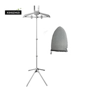 Garment Steamer Stand Foldable with Ironing Gloves for Clothes, Adjustable Steamer Rack with Two Cli