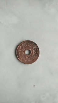 koin kuno nederlandsch east indie 5 cent 1921