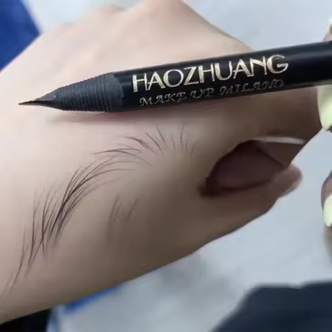 High quality HAOZHUANG pull eyebrow pencil black leather makeup wild line eyebrow pencil hard core f