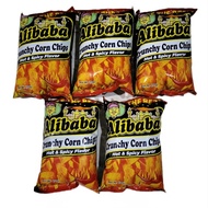 5 Pcs Alibaba Crunchy Corn Chips Hot & Spicy Flavor 55g Snacks