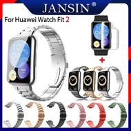 Dây đeo kim loại cho Huawei Watch fit 2 Vòng đeo tay không gỉ trên Huawei fit 2 Đồng hồ thông minh V