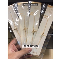 Women's Bracelet fashion Heartbeat Real gold ayu gold Grade 375