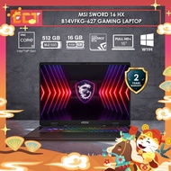 MSI Sword 16 HX B14VFKG-627 / 628 Gaming Laptop (i7-14650HX 5.20GHz,16GB,1TB SSD,RTX 4060 / RTX4050,