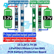 1~10 PCS 1S 3.2V 3.7V 3A LiFePO4 / Lithium Li-ion BMS PCM Battery Protection Board Pcm For 18650 326