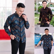 ART V79O men's batik shirt men's long-sleeved batik shirt BIG jumbo size ML XL XXL 3XL 4XL 5XL 6XL 7
