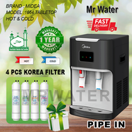 Midea Alkaline Water Dispenser Hot &amp; Cold Model: 1664 With 4 Korea Water  Filter ( T/TOP )