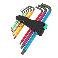 WERA ชุดประแจหกเหลี่ยมหลากสี 950/9 Hex-Plus รหัส 05073593001 (เวร่า)