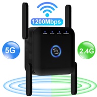 5Ghz WiFi Repeater Wireless WiFi Extender 1200Mbps Wi-Fi Amplifier Long Range WiFi Signal Booster 2.