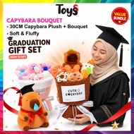 TOYSS Capibara Bouquet Graduation Boquet Flower Birthday Plushie Capybara Bouquet Flower Birthday Ca