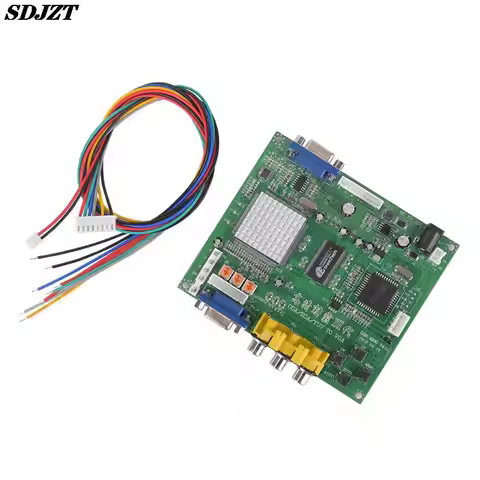 Arcade Game RGB/CGA/EGA/YUV To VGA HD Video Converter Board HD9800/GBS8200 Hot Green Board