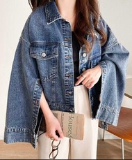 預購 日本品牌 CLASSICAL ELF 2WAY oversize 袖開衩牛仔外套 2色4碼