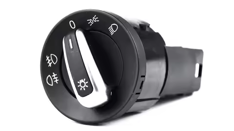 One PC - Chrome Euro Headlight Switch 3BD941531 / 3BD941531A For VW Golf Jetta Bora MK4 Passat B5 Be