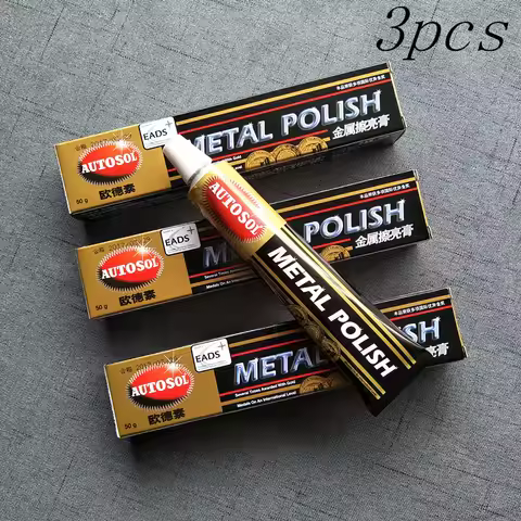 3 PCS AUTOSOL metal polishing paste scratch repair metal band grinding multifunction copper cream 50
