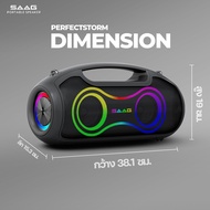 SAAG PERFECT STORM Portable Speaker ลำโพงกันน้ำ IPX5 ไฟ RGB 60W แบตอึด 6000mAh พร้อมไมค์ไร้สาย