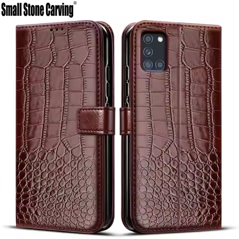 Flip Case For Samsung Galaxy A31 Case retro Leather Wallet Cover For Samsug A 31 Phone Bag Case Gala