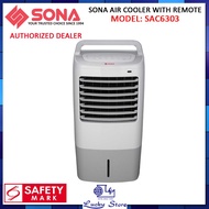 SONA SAC6303 AIR COOLER WITH REMOTE CONTROL, 10L CAPACITY, SAC 6303