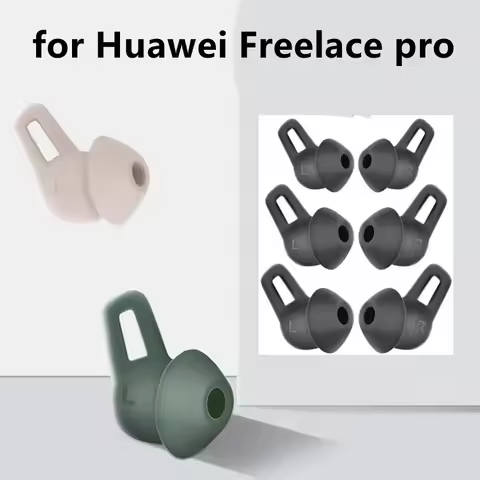 6Pcs Silicone Ear Bud Ear Tips Replacement for Huawei Freelace pro Wire Earphones Earbuds Earpads Ea