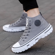 Men's Canvas Shoes Korean Version Canvas Shoes High-Top Canvas Shoes Men's 2021 Autumn High-Top Canv