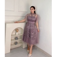 Navira - Hyuna Dress - Women's Party Dress - Wedding Dress - Christmas Dress - Embroidered Tile Dres