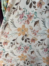 kain katun rayon viscose motif bunga kecil cantik adem lembut terbaru