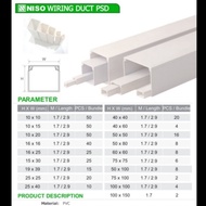 Cable duct tray 16x25 length 95cm cable duct trunking cable