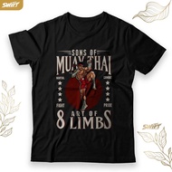Mma sons of Muay Thai Kickboxing T-SHIRT 8 art limbs TSHIRT BAJU DISTRO
