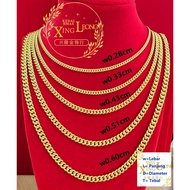 Xing Leong 916 Gold Hollow Dumbo Chain Elephant Neck Chain Empty Gold 916
