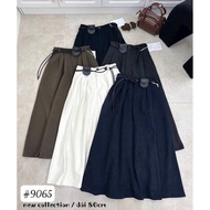 Beautiful thick long evening dress, maxi skirt with belt CV9065-D2TH - NhiNhi Shop