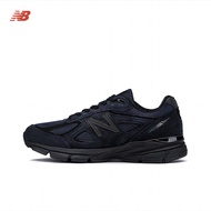 New Balance NB 990 V4 รองเท้ากีฬาทนต่อการสึกหรอสีน้ำเงินเข้มรองเท้าวิ่งผู้ชาย-M990JJ4