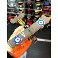 1: 72 Alloy Airplane Model World War I British Fighter SE5A Single Seat Double Wing Airplane with Al