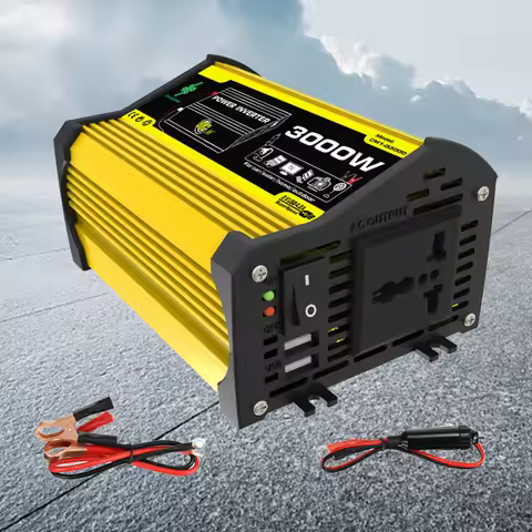 3000W Car Inverter DC 12V To AC 110/220V Dual USB Car Voltage Transformer Modified Sine Wave Smart I