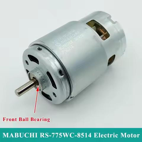 MABUCHI RS-775WC-8514 DC 12V 14.4V 18V High Speed Power Large Torque Ball Bearing Cordless Drill Scr