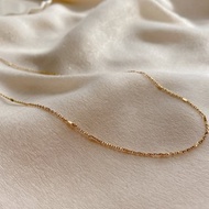 漫金 -黃銅電鍍18K金項鍊