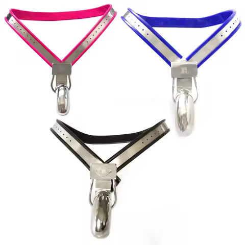 Male Fully Openwork Stainless Steel Chastity Pants Underwear Anti-Masturbation & Anti-Infidelity Cha