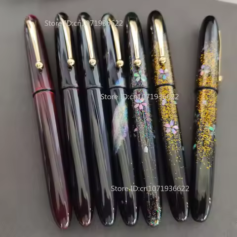 Cherry Blossoms Lacquer Raden Mother-of-pearl Maki-e Fountain Pen Barrel for Platinum 3776 Pilot 912
