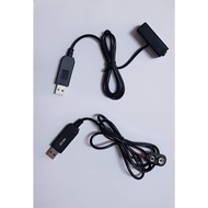 [USB 9V BATTERY CONVERTER] 9V Battery Eliminator USB Cable 5V Boost to 9V Voltage Converter 6F22 sma