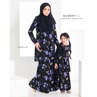 Sabella Baju Raya Baju Kurung Baju Sedondon Baju Kurung Ibu dan Anak Baju Raya 2024
