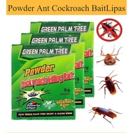 Powder Ant Cockroach BaitLipas &amp; semut Serbuk Umpan (sampai mati) Cockroach and Ants killing bait powder/ 1 pack 5g 蚂蚁粉
