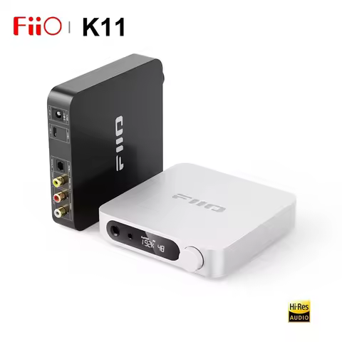 FiiO K11 HiFi Balanced Decoder Headphone Amplifier USB DAC AMP Hi-Res Audio 1400mW Power 384kHz/24Bi