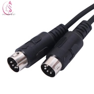 OCEANMAP DIN 5PIN Cable MIDI DIN 5PIN Extension Male Cable DIN Plug to 5 Pin M/M Cable Adapter 5PIN 