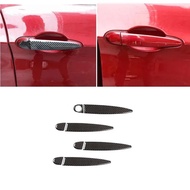 8pcs Real Carbon Fiber Car Door Handle Cover Trim Stickers For BMW 1 3 Series X1 X3 X4 X6 f20 F30 E9