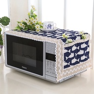 1pc Flax Dust Cover Microwave Cover Microwave Oven Hood Microwave Towel With Storage Bag Home Kitchen Tool